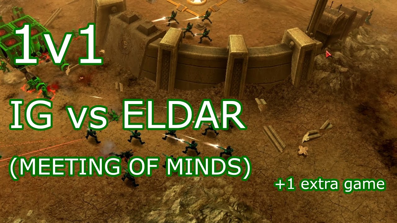 Lots of micro! IG vs Eldar, 1v1 on Meeting of Minds | Dawn of War: Soulstorm