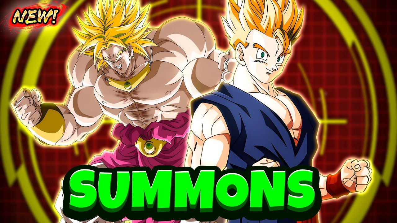 Summons Broly (Para conseguir a Gohan) en Dokkan Battle.