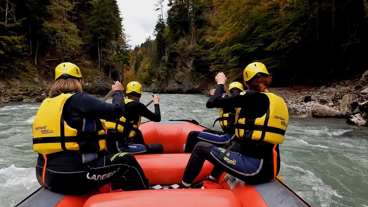 Rafting Tirol Österreich -  Wildwasser Rafting Tour auf der Ache von Kössen aus - Meeggaaa ;)