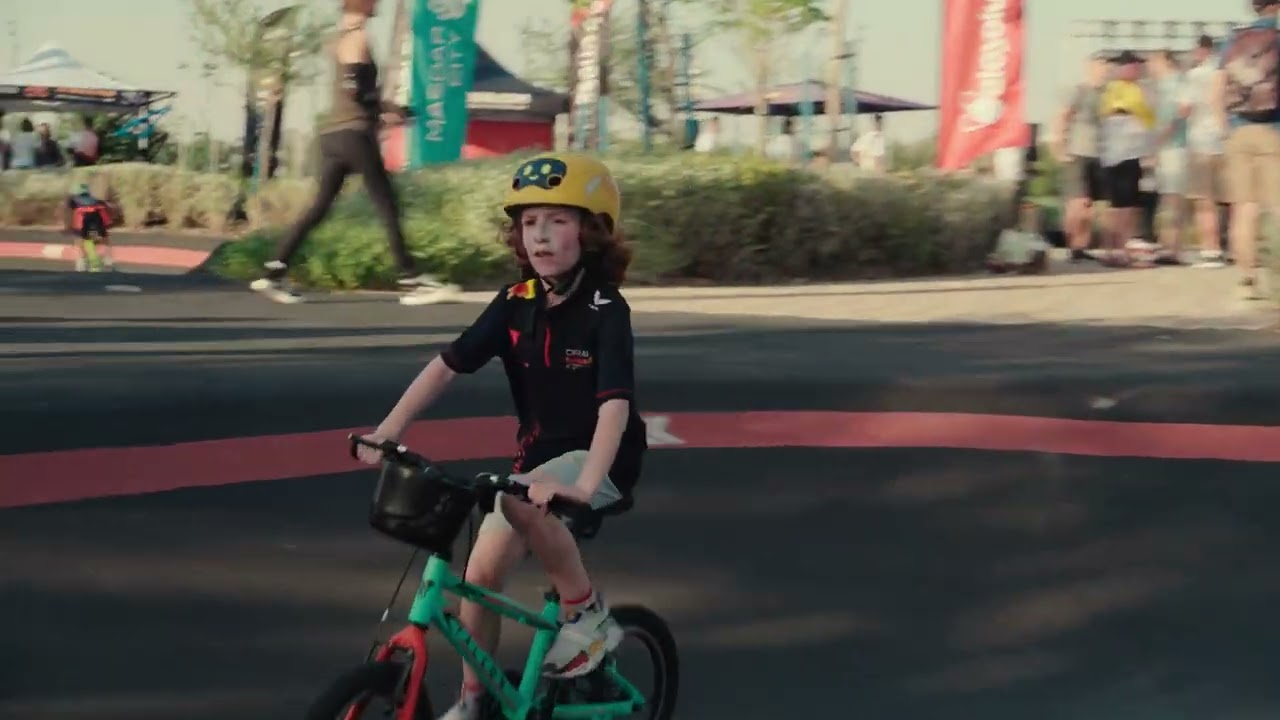 Masdar City Pump Track Opening in Abu Dhabi