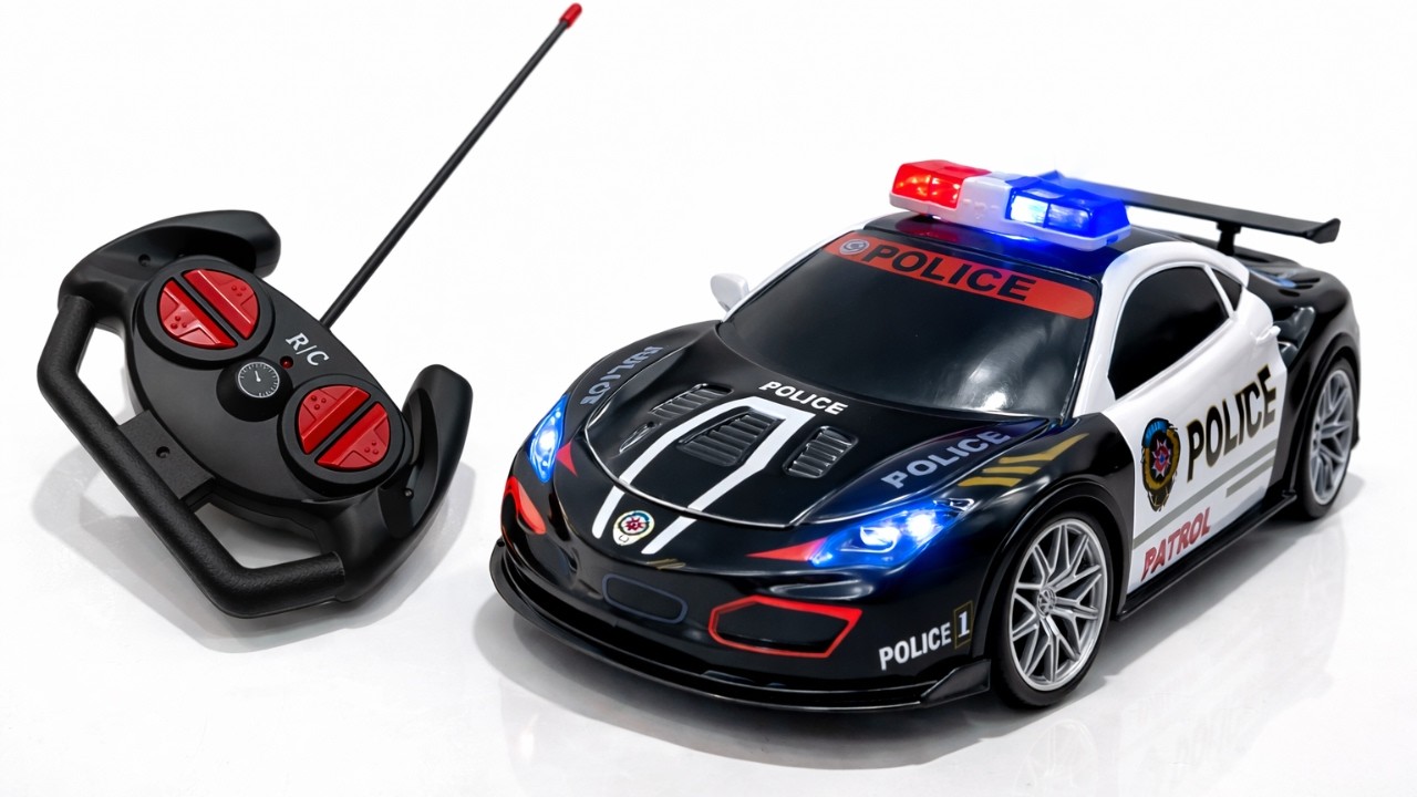 RC Metal Police Car 1:18 & RC Dump Truck 1:24 Realistic Mechanical | ASMR Video