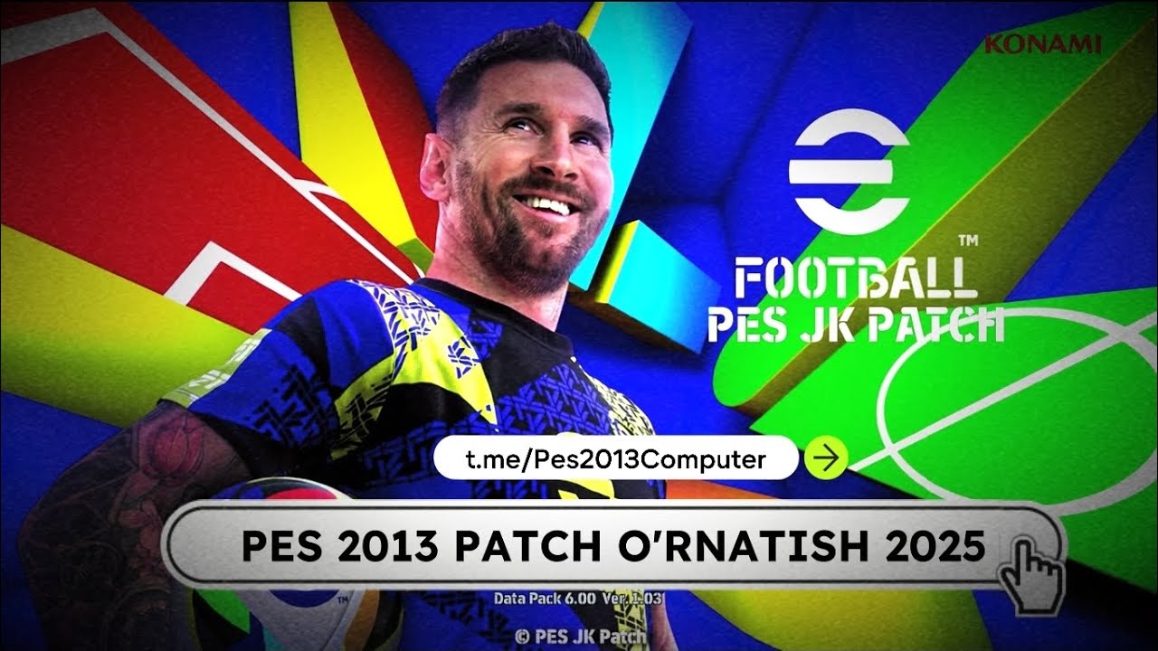 PES 2013 PATCH O'RNATISH 2025 | JK PATCH AIO V1 (Qishki transferlar)