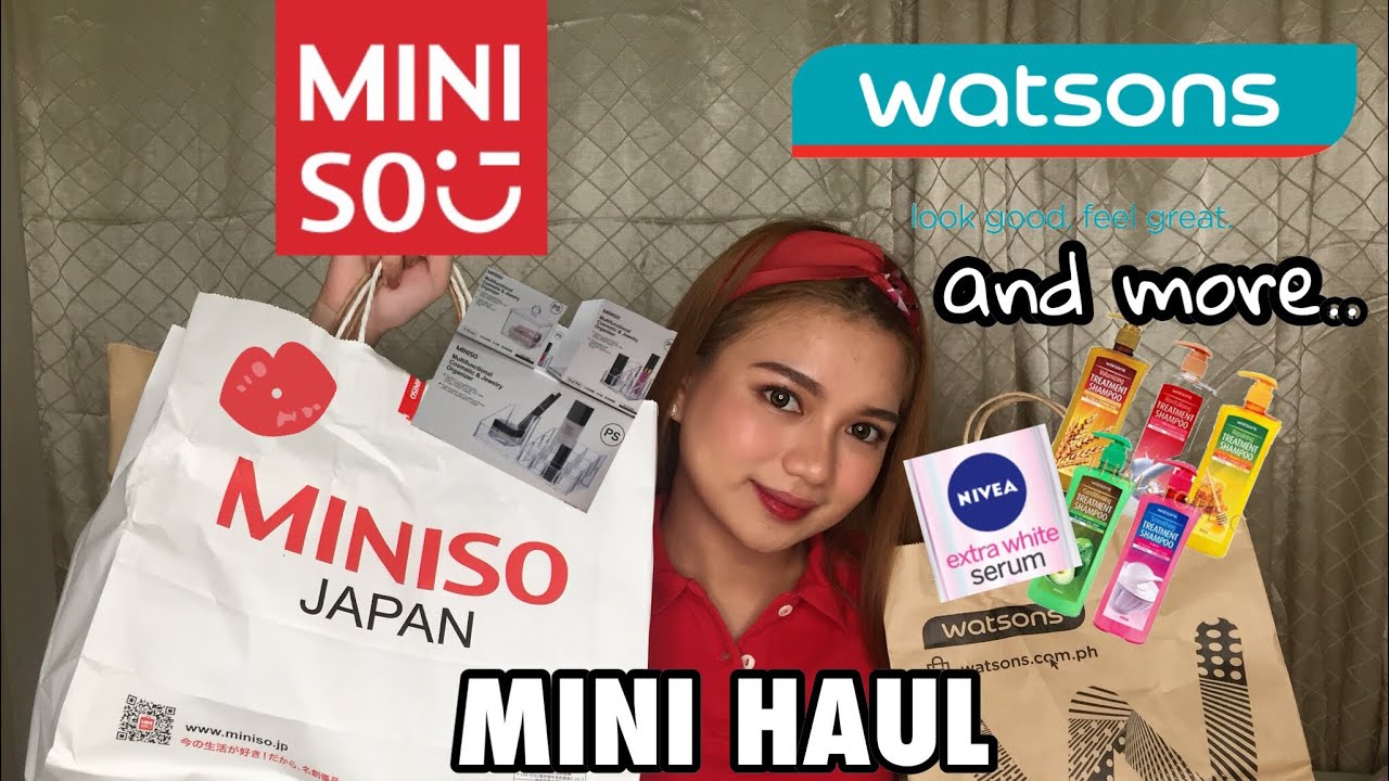 Miniso and Watsons Mini Haul ❤️ (Ubos Pera)😅