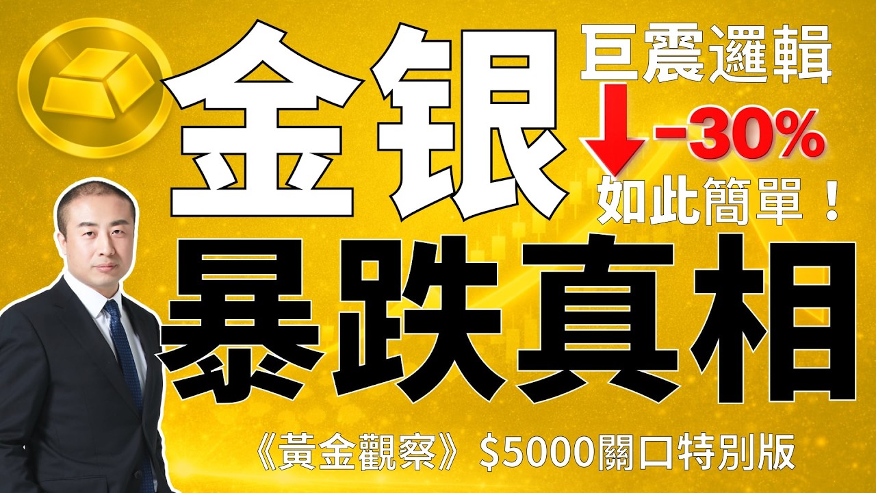 黃金白銀30%巨震真相,邏輯竟如此簡單！《黃金觀察》「$5000關口特別版」【下】並非預知，規律如此，邏輯本不複雜～
