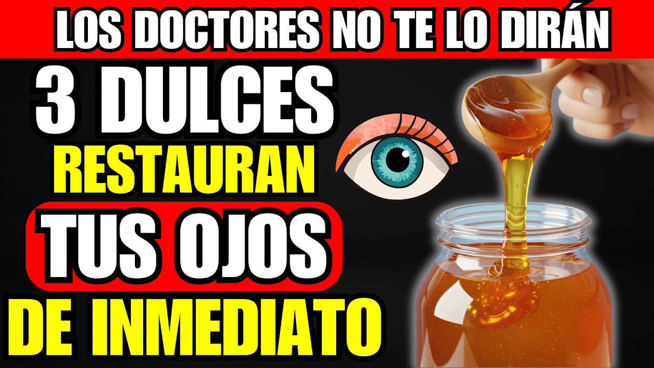 Los 3 ENDULZANTES que FRENAN el Deterioro de tu VISTA (Tómalos Antes de Dormir)