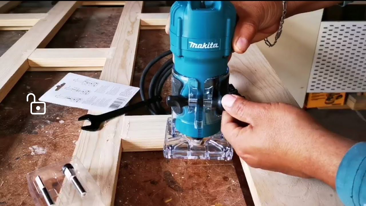 Probando el router makita 3709