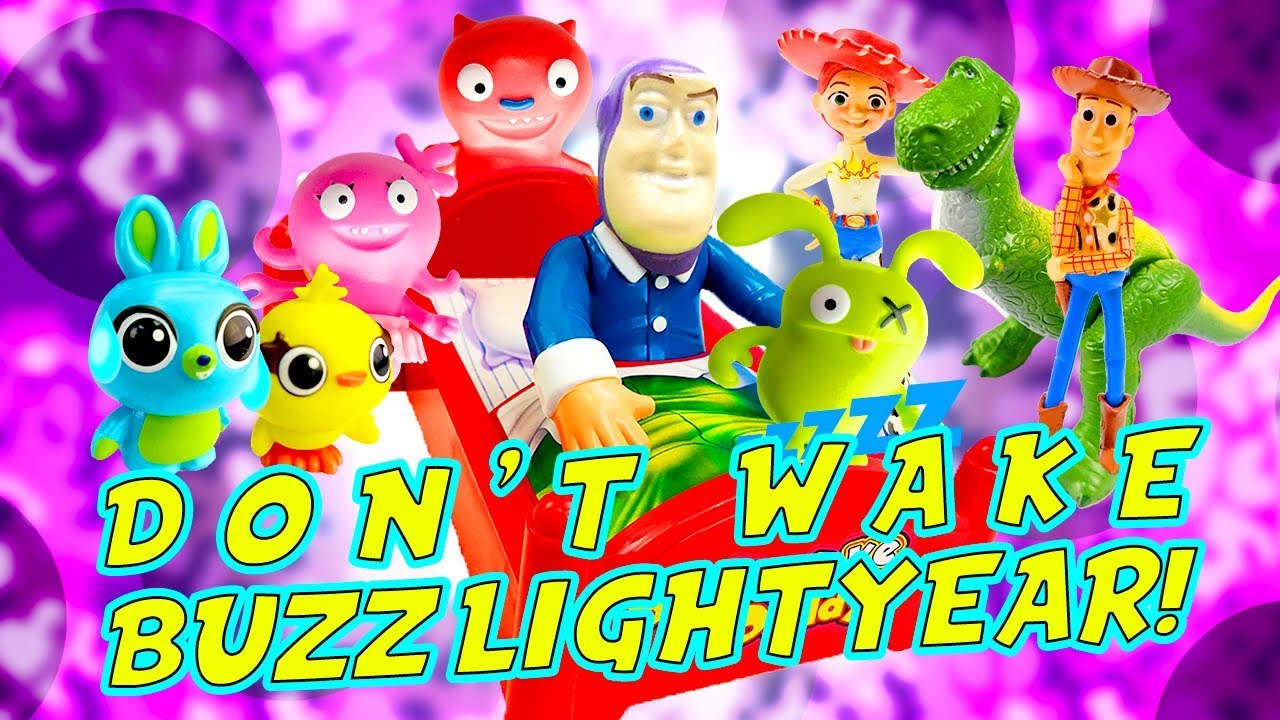 Toy Story 4 and UglyDolls Don't Wake Buzz Lightyear! W/ Woody, Ducky and Bunny