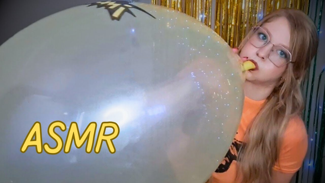 ASMR~ How Much Air Can This Yellow Balloon Take? 🎈