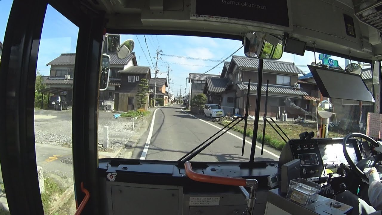 【前面展望】近江八幡駅～日野駅【近江鉄道バス 日八線】