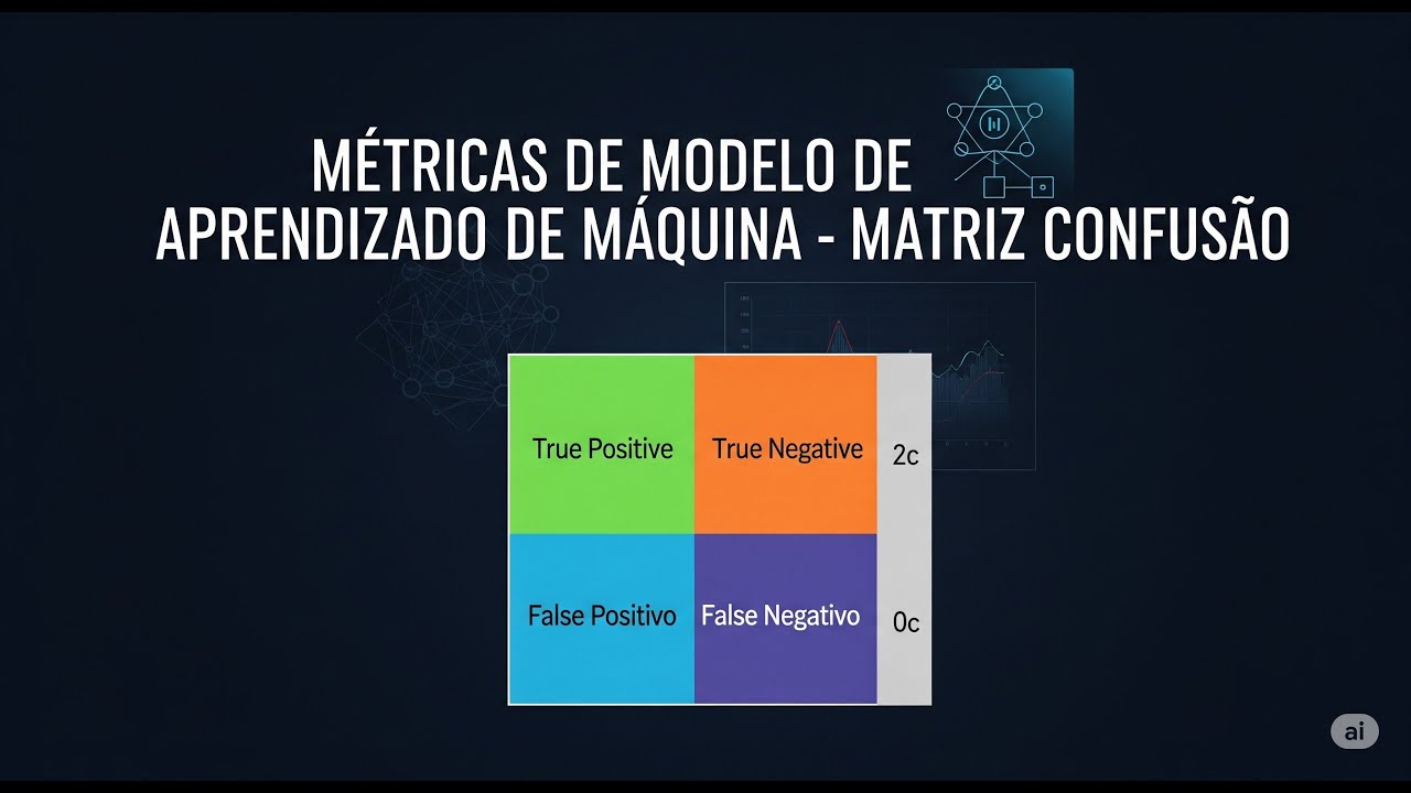 Métricas de Modelo de Aprendizado de Máquina  - Matriz Confusão