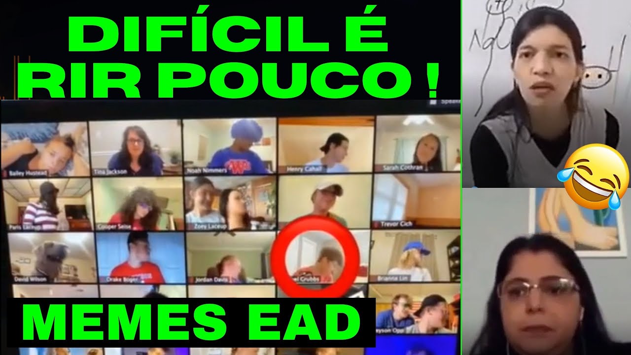 MELHORES MEMES AULA EAD | MELHORES MOMENTOS AULA EAD TENTE NÃO RIR!
