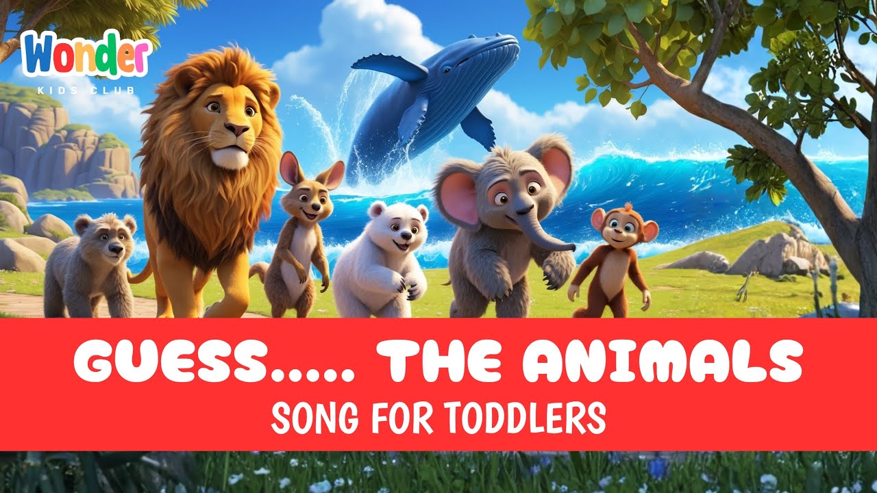 Угадай песенку про животных для малышей 🦁🐘🐒 | Весёлая рифмовка и игра для детей | Лучшая рифмовка...