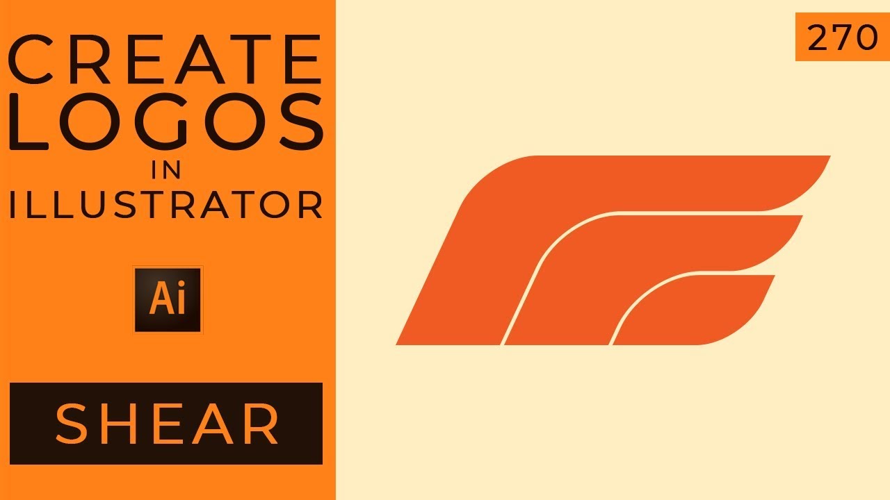 Logo Design with Illustrator using the Shear Tool