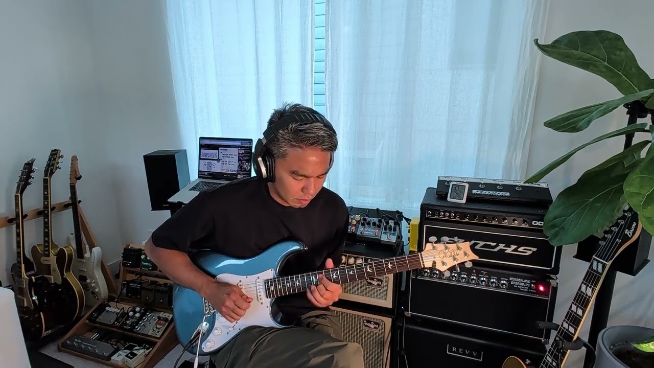 Neo soul in Cm Practice | PRS Silver sky 