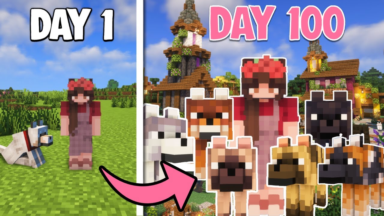 I survived 100 Days creating a Cozy Dog Village