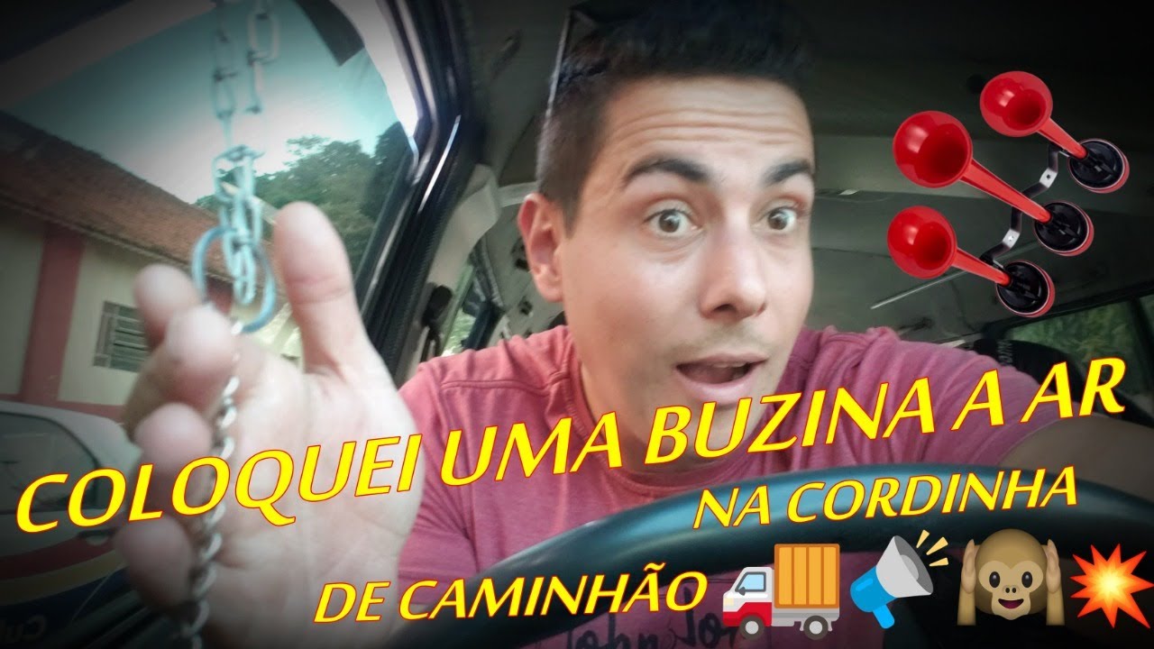 COMO INSTALAR BUZINA A AR DE CORDINHA IGUAL DE CAMINHÃO NA MINHA VAN Usando cilindro de ar