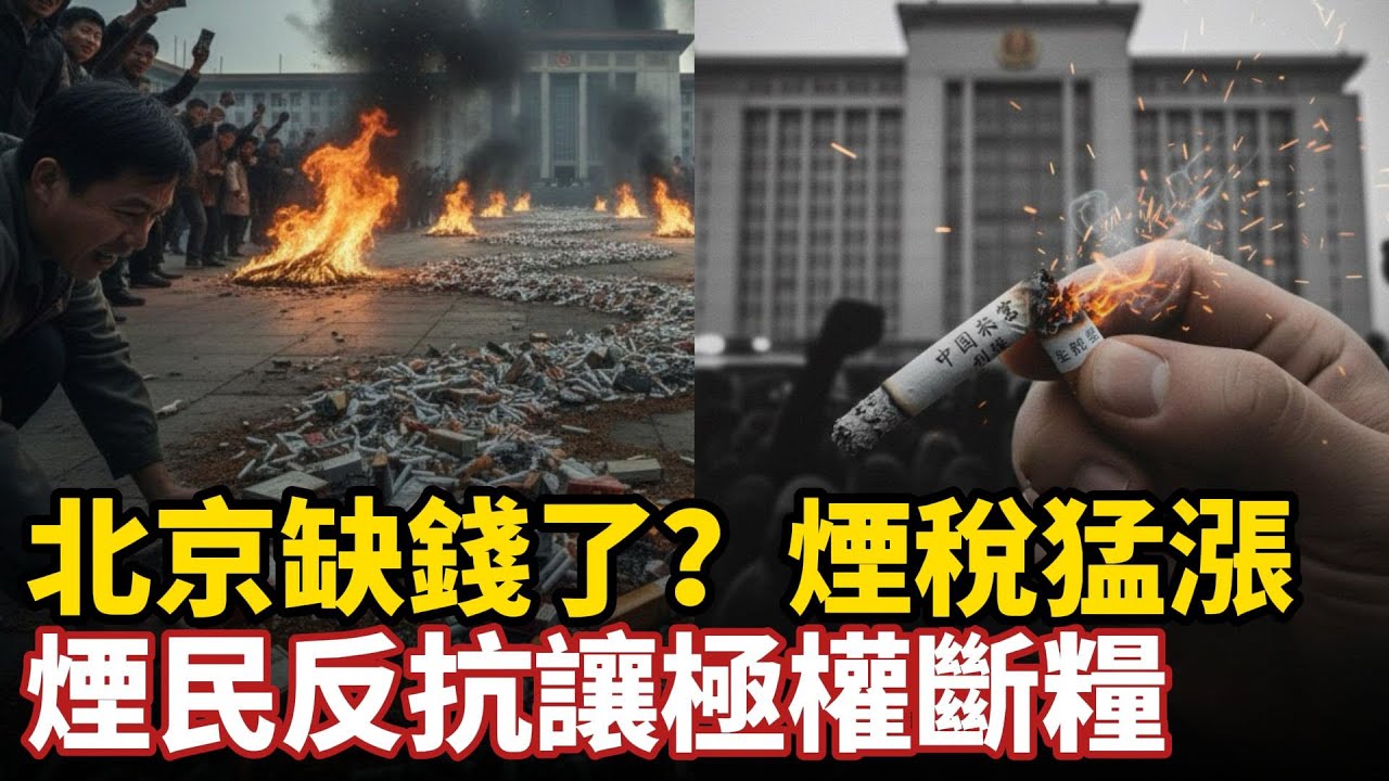 北京缺錢了？煙稅猛漲偷加助燃劑，消滅10元以下香煙，煙民反抗讓極權斷糧，中國煙草一夜變天#中国社会