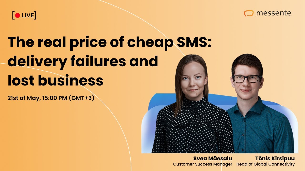 Messente Live:  How the cheapest SMS price deal can turn out to be the most expensive one