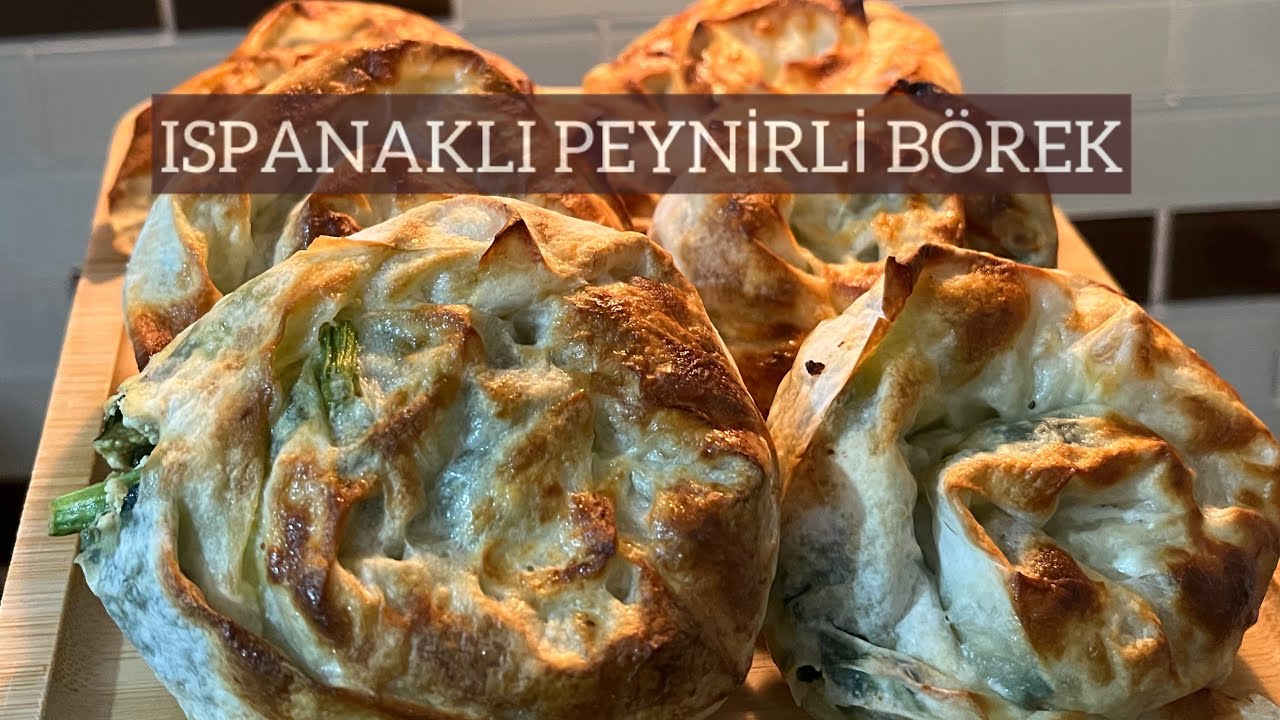ISPANAKLI PEYNİRLİ BÖREK YAPTIM | ister buzluğa at | ister pişir ye | çok lezzetli oldu 🤤🥐