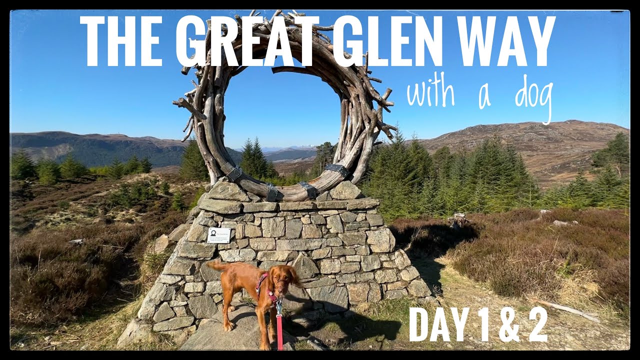 The Great Glen Way with a dog: Day 1 and 2