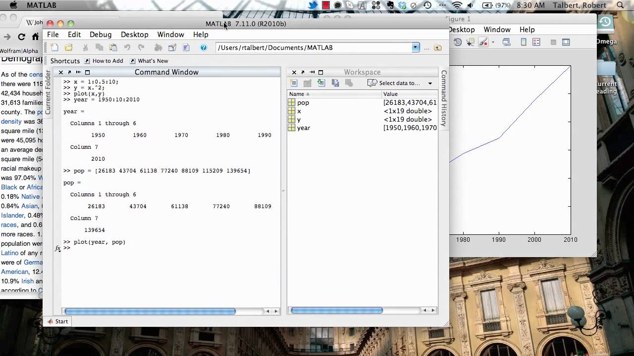 Basic data plotting in MATLAB
