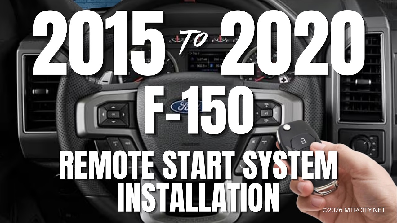 2015 to 2020 Ford F-150 Flip Key Ignition DIY Remote Starter Installation