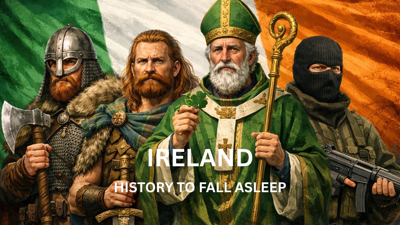 The History of Ireland to Fall Asleep to | Relaxing Story with Rain Sounds