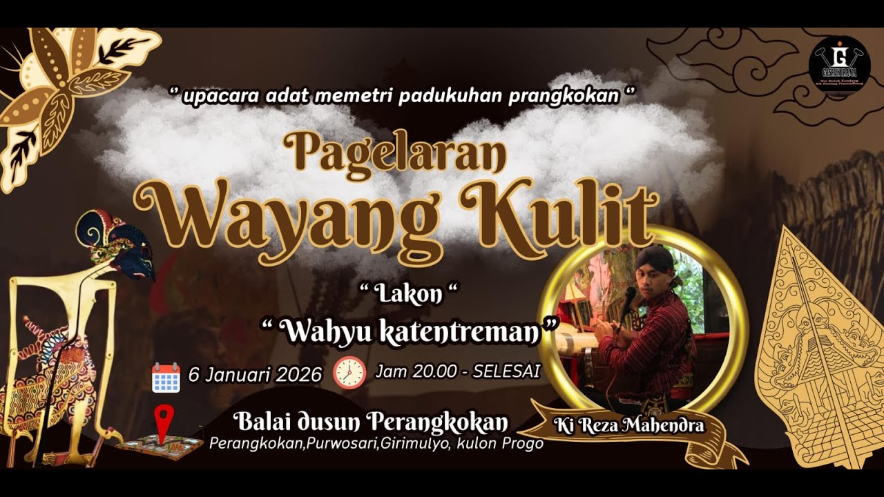 #wayangkulit  DALANG KI REZA MAHENDRA II LAKON WAHYU KETENTRAMAN II BERSIH DUSUN PRANGKOKAN 2026