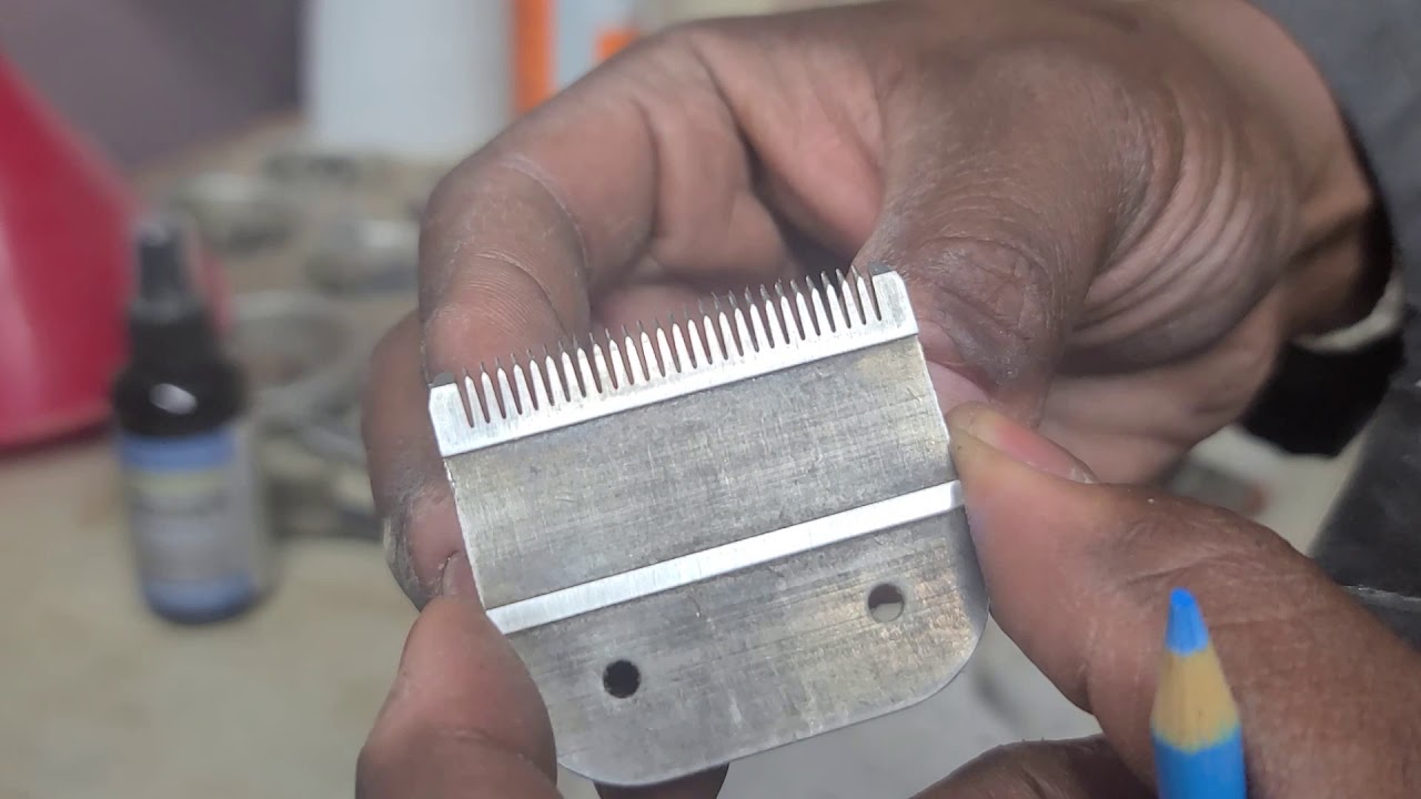Part 3. HOW TO SHARPEN ANY CLIPPER BLADE PROFESSIONALLY  Hollow ground with sand paper!!!