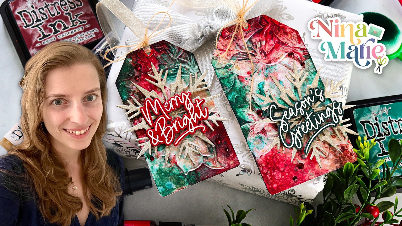 Новые папки для бумаги Tim Holtz Distress Spritz с эффектом чернил и тиснением!