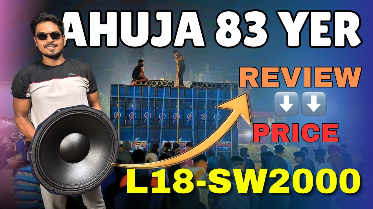 Ahuja 18 Inch 2000 Watt Speaker 🔥 Price list // L18-SW2000 Modal Speaker @Djweb301  