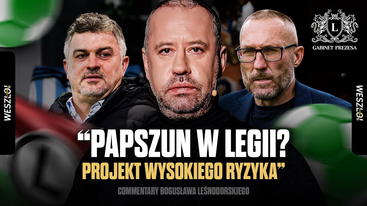 LEŚNODORSKI O PAPSZUNIE W LEGII, BRAKU WYNIKÓW, GRANIU CO TRZY DNI - GABINET PREZESA #1