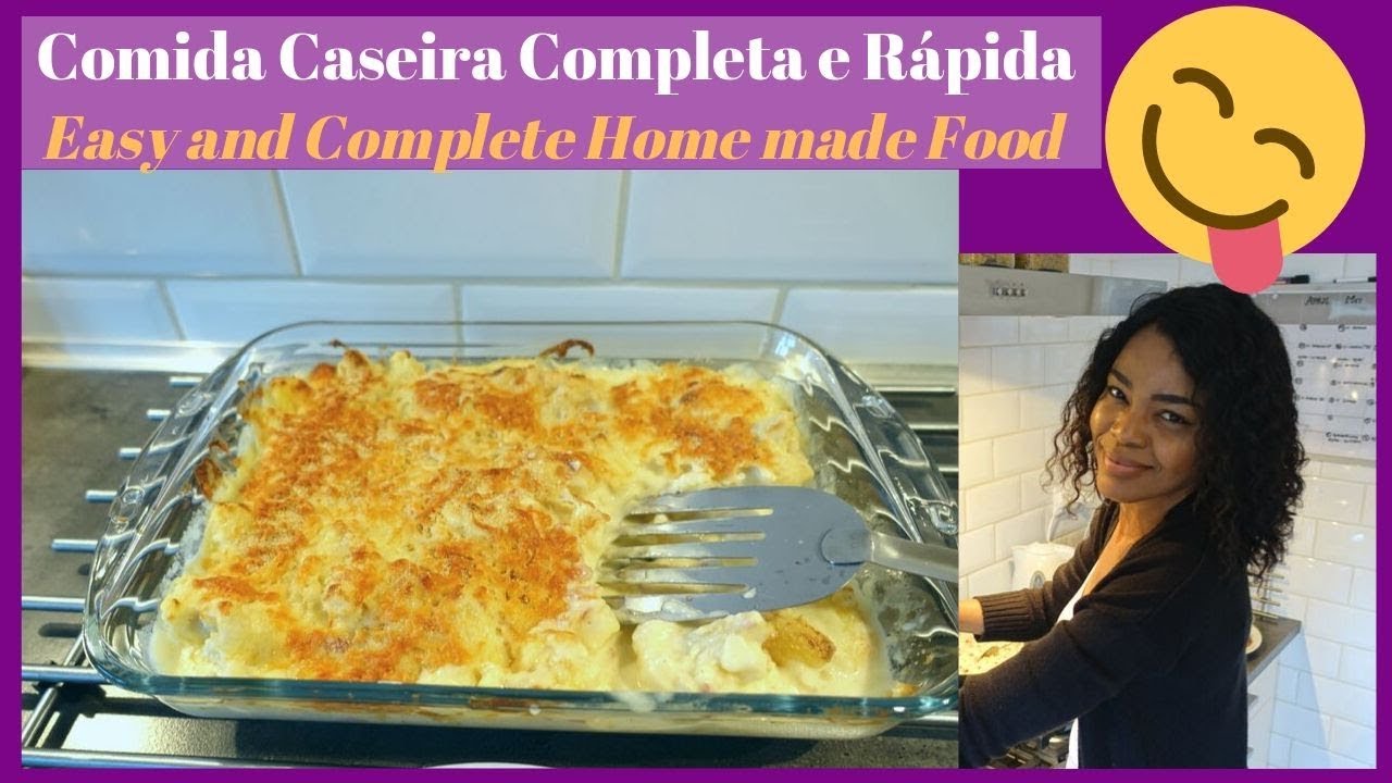 🍖GRATINADO DE BATATAS COM COUVE FLOR E BACON FÁCIL - Potatoes with Cauliflower and Bacon Gratin