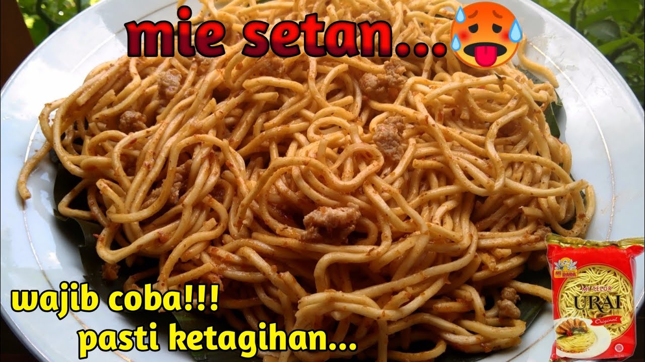 resep cara membuat mie setan super pedas dan gurih