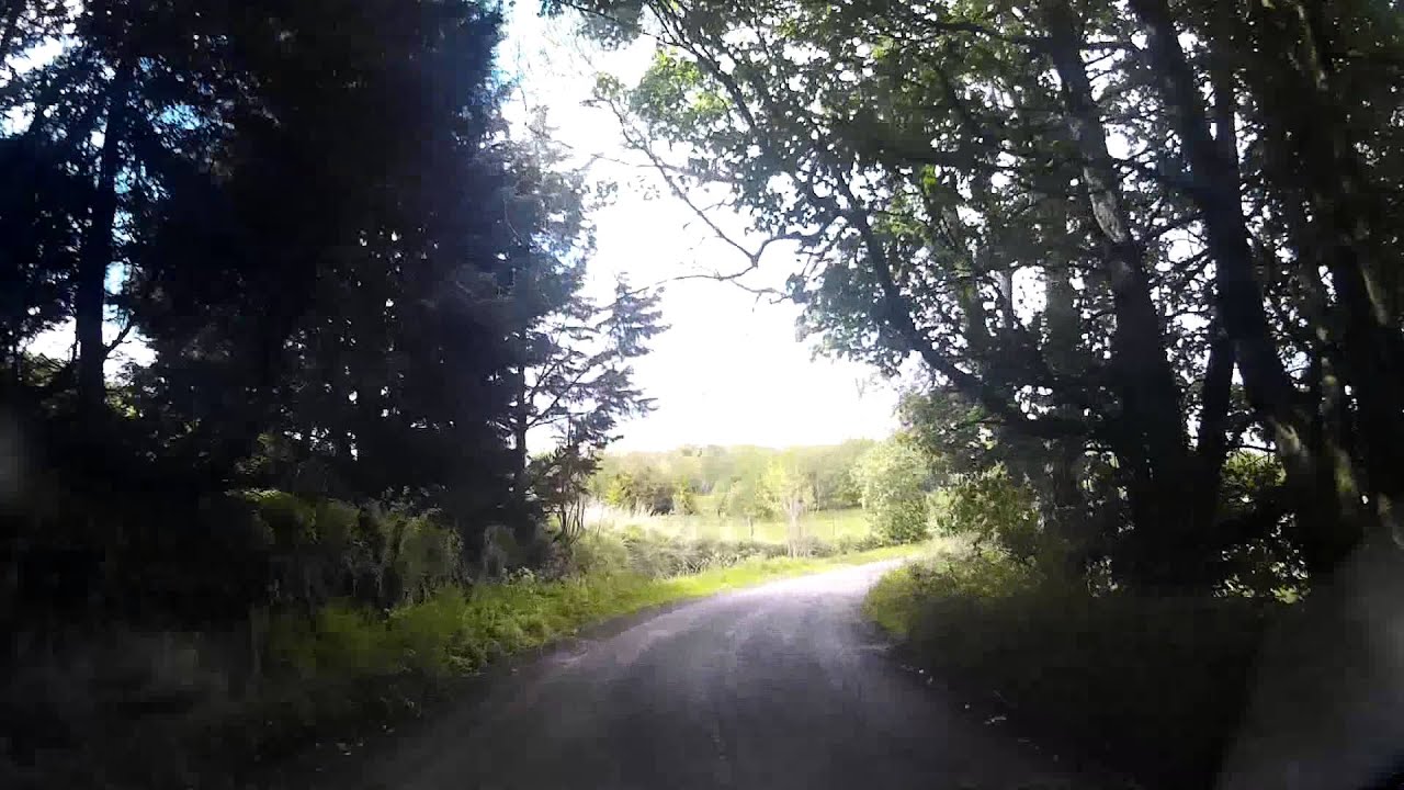Drive From Strathmiglo On Road To Glenfoot Scotland