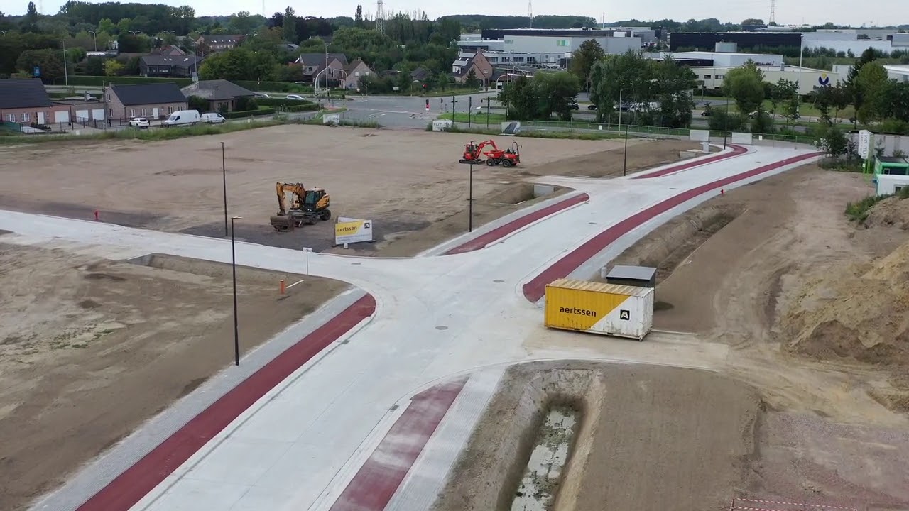 Luchtbeeld Bollaarpark Lier