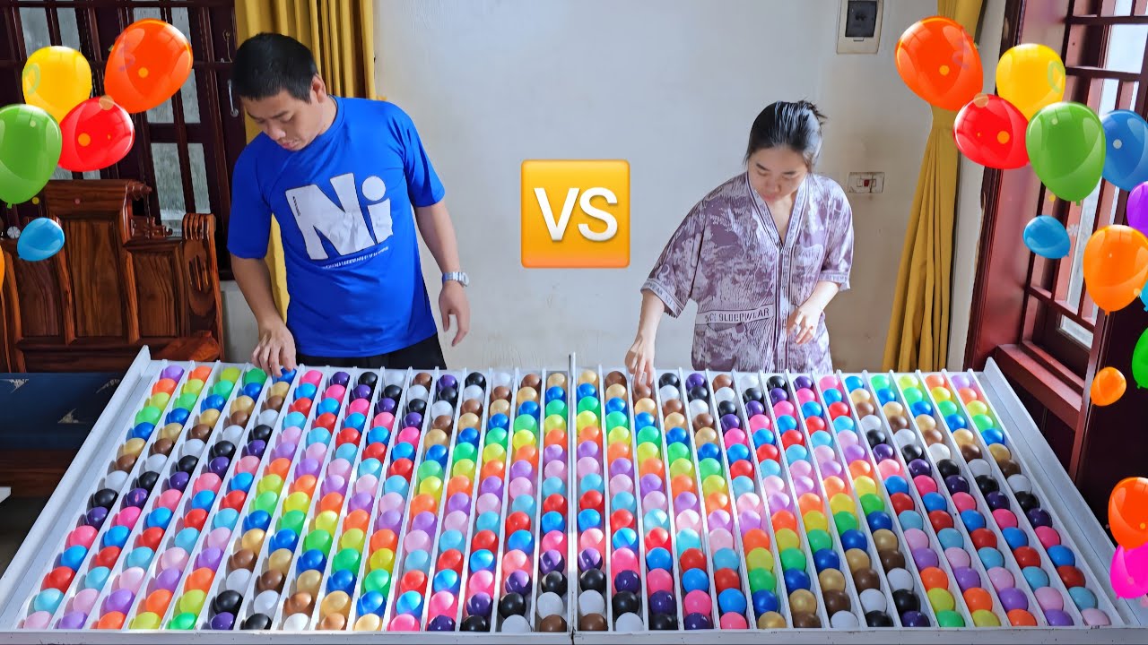 🌈🔥🆚️ Color Ball Sorting Game | Satisfying ASMR & Puzzle Duel - Who's the Winner?  Level 06