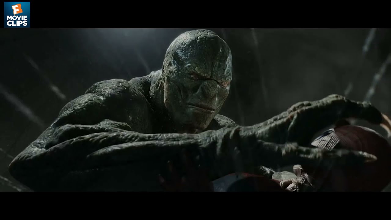 spider-man vs the lizard - sewer fight (the amazing spider-man 2012) 