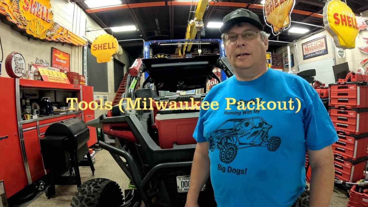 Milwaukee Packout trail tools for my RZR Polaris Turbo R