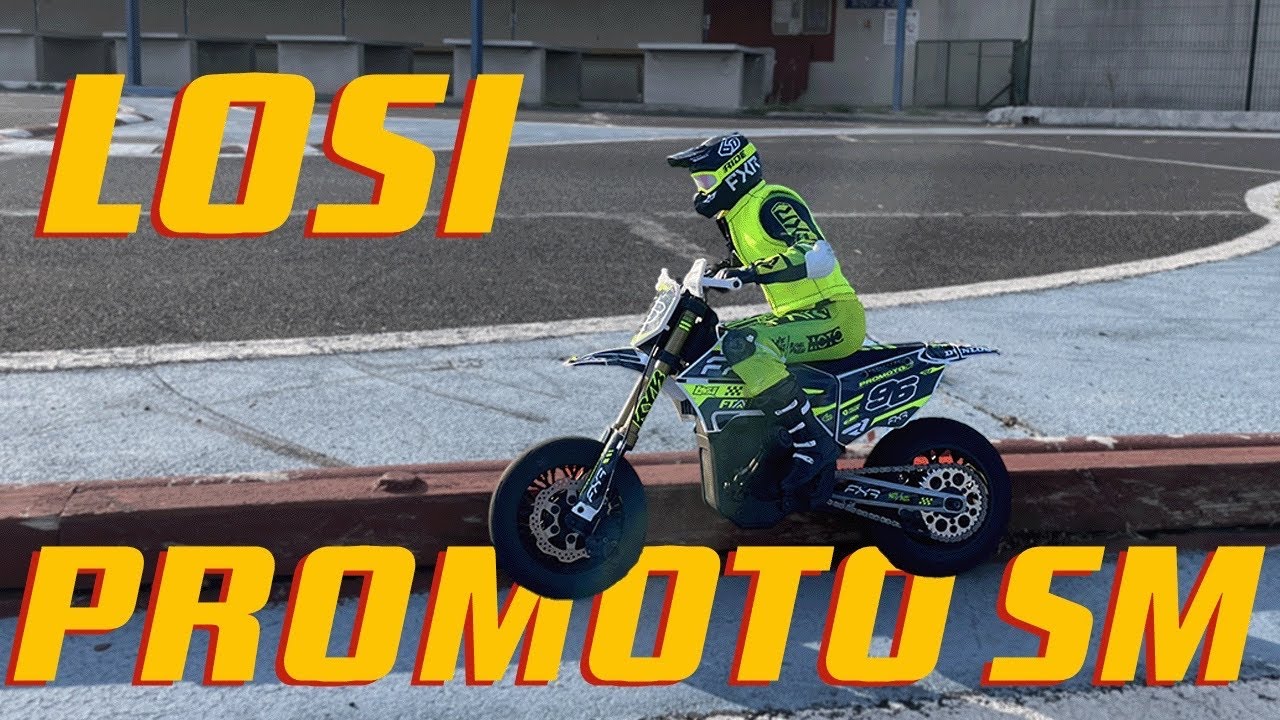 ESSAI de la LOSI PROMOTO SM de Théo avant son premier pack et explications