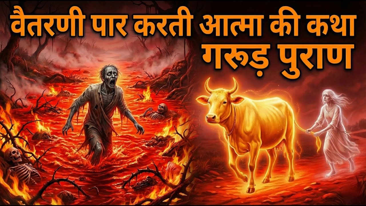 वैतरणी पार करती आत्मा की कथा गरुड़ पुराण