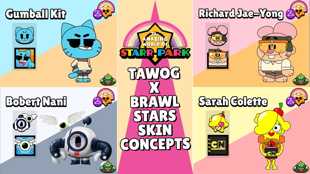 TAWOG x Brawl Stars Skin Concepts