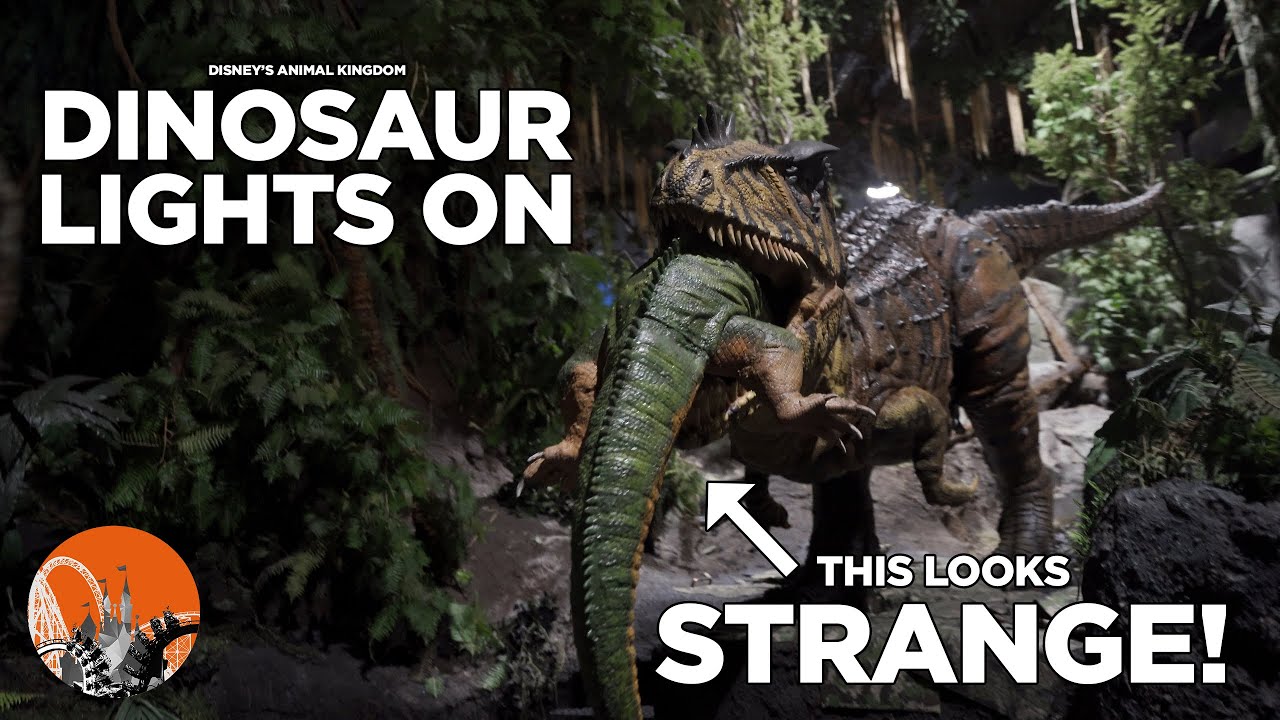 Dinosaur Lights ON and Evac - Disney's Animal Kingdom