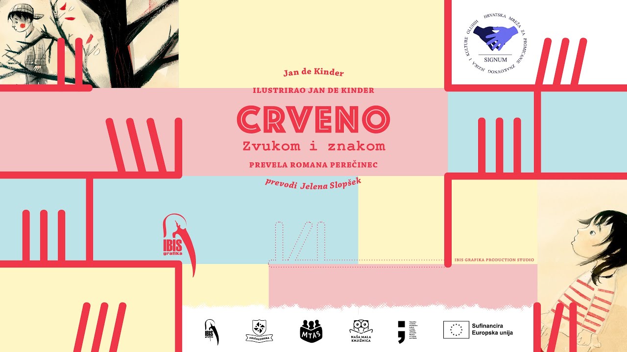 Jan De Kinder: Crveno (Slikovnica na znakovnom jeziku)