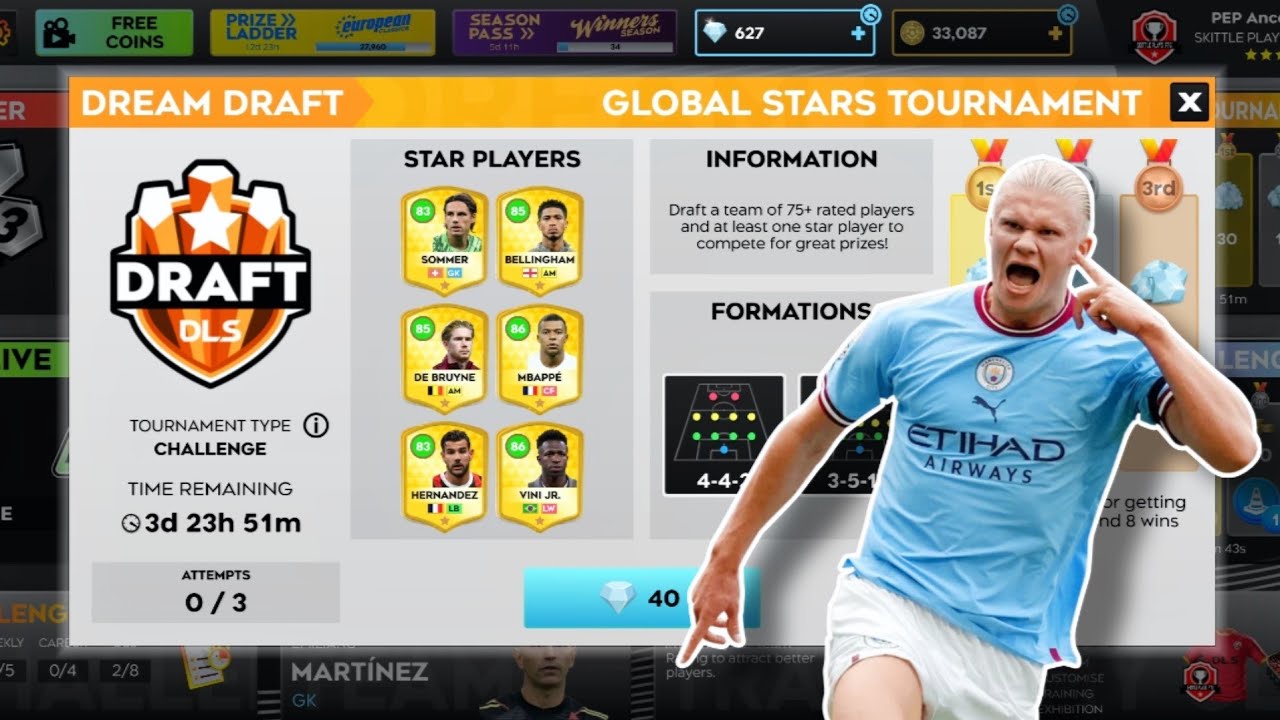 THE GREAT DREAM DRAFT WIN WITH HAALAND | DLS 25