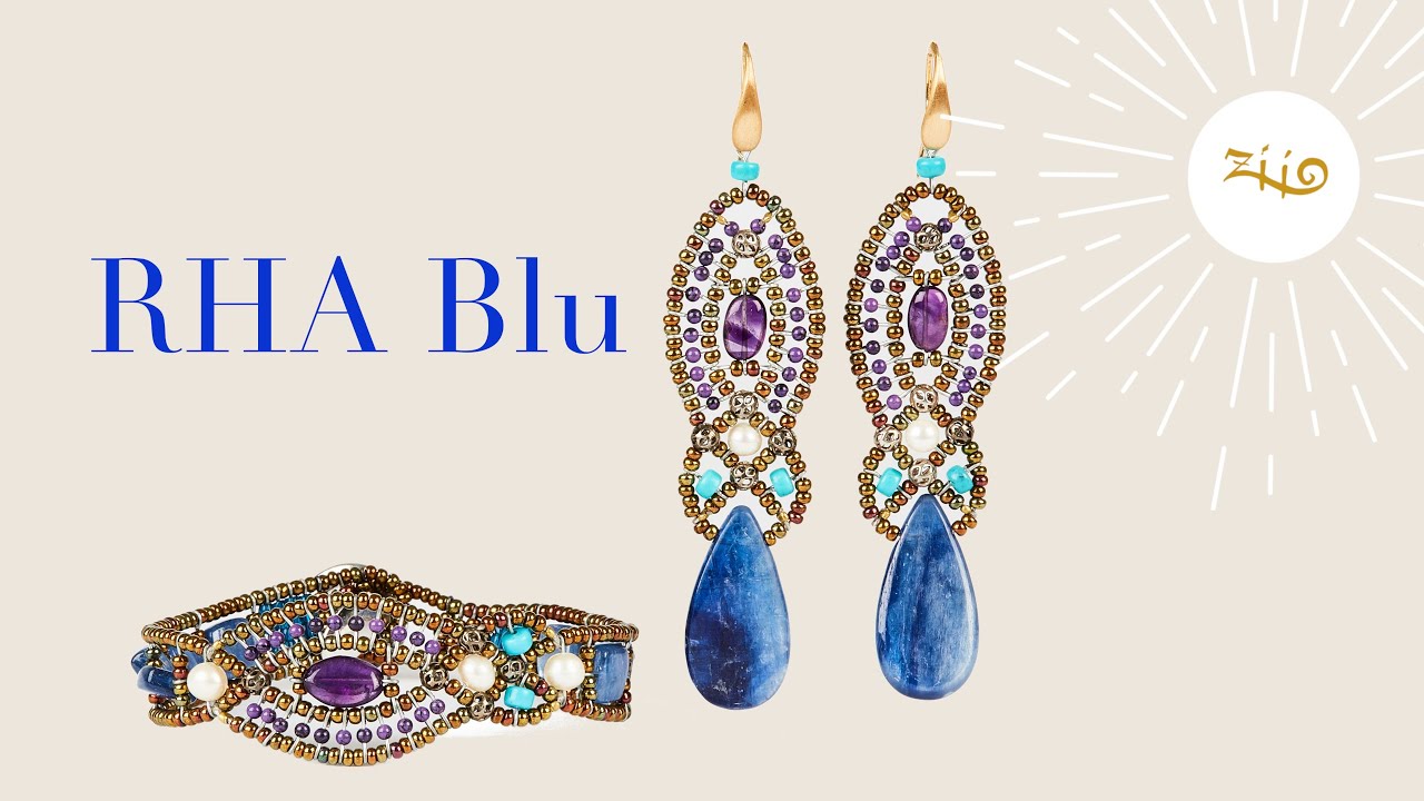 Rha blu - Bracelet and Earrings