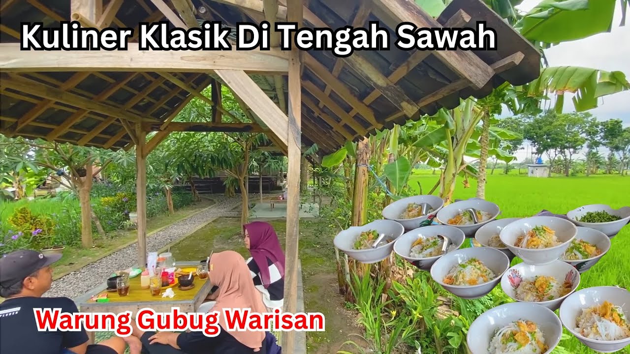 Warung soto Klasik Di Tengah Sawah