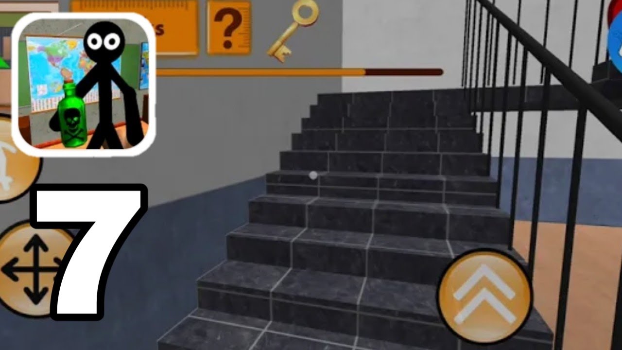 Stickman Teacher Neighbor School Escape 3D Gameplay Level 11