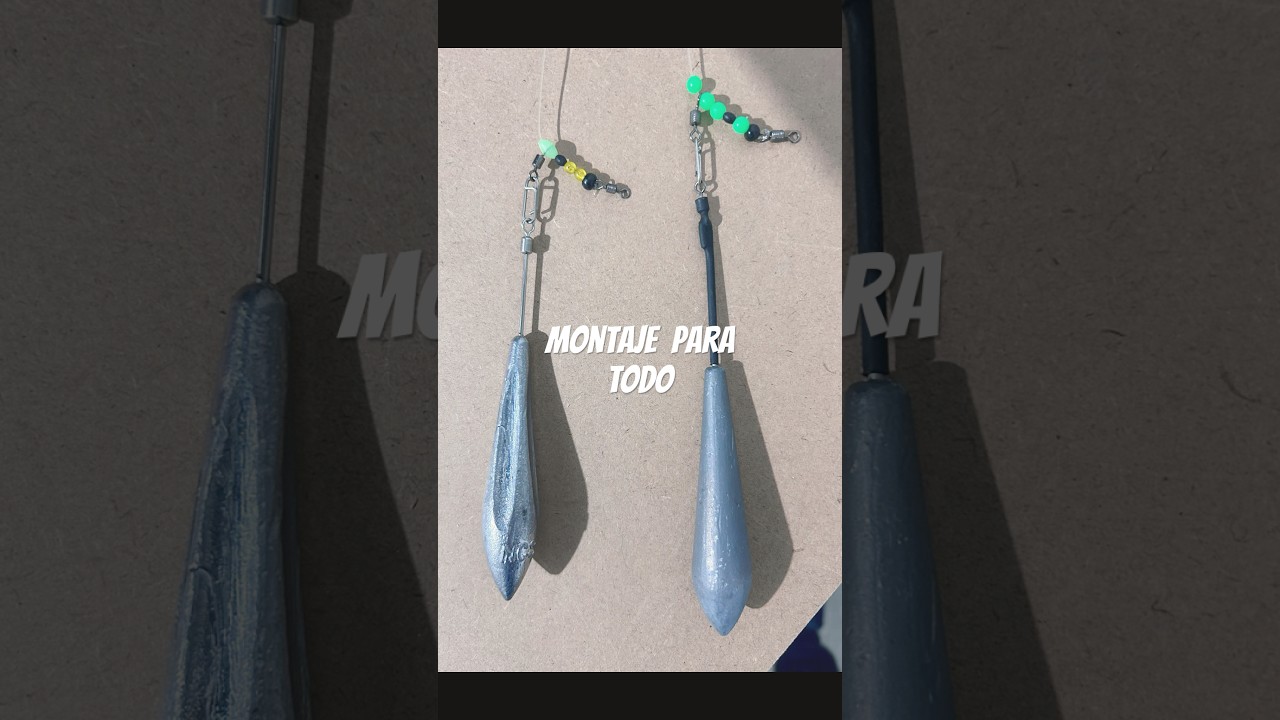 Montaje definitivo para dorada y lubina a plomo corrido y fino. #pesca #fishing #dorada #lubina