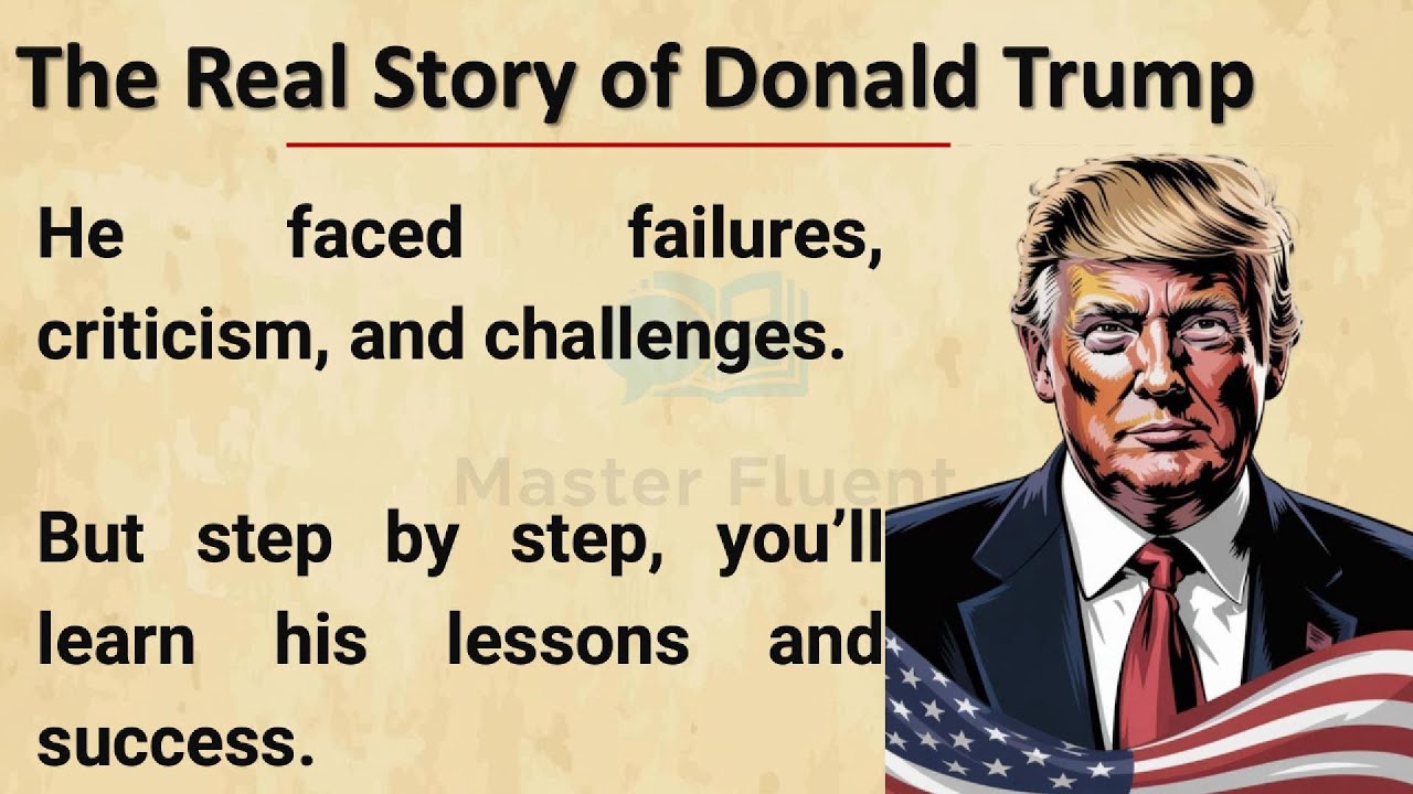 Donald Trump's Life || Learn English Through Story || Graded Reader | English Listening Practice ✅